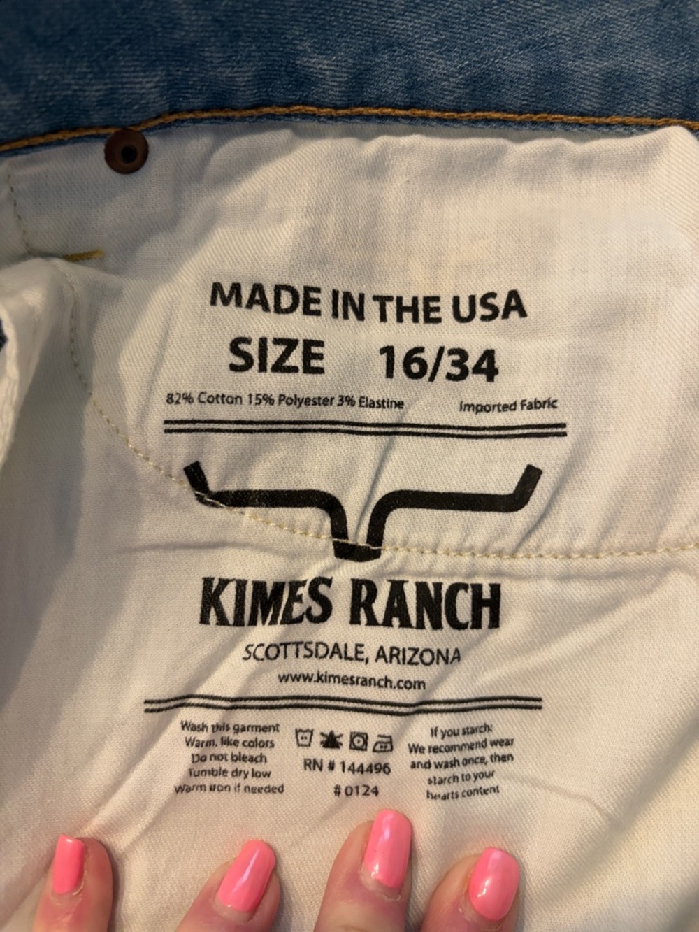Women’s Kimes Ranch Jeans size 16/34 BNWT - Picture 2 of 8